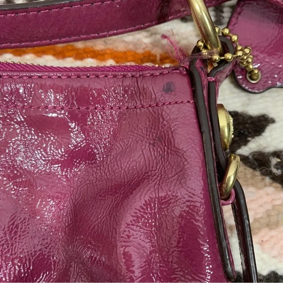 Coach Patent Leather Shoulder Bag - Picture 10 of 13